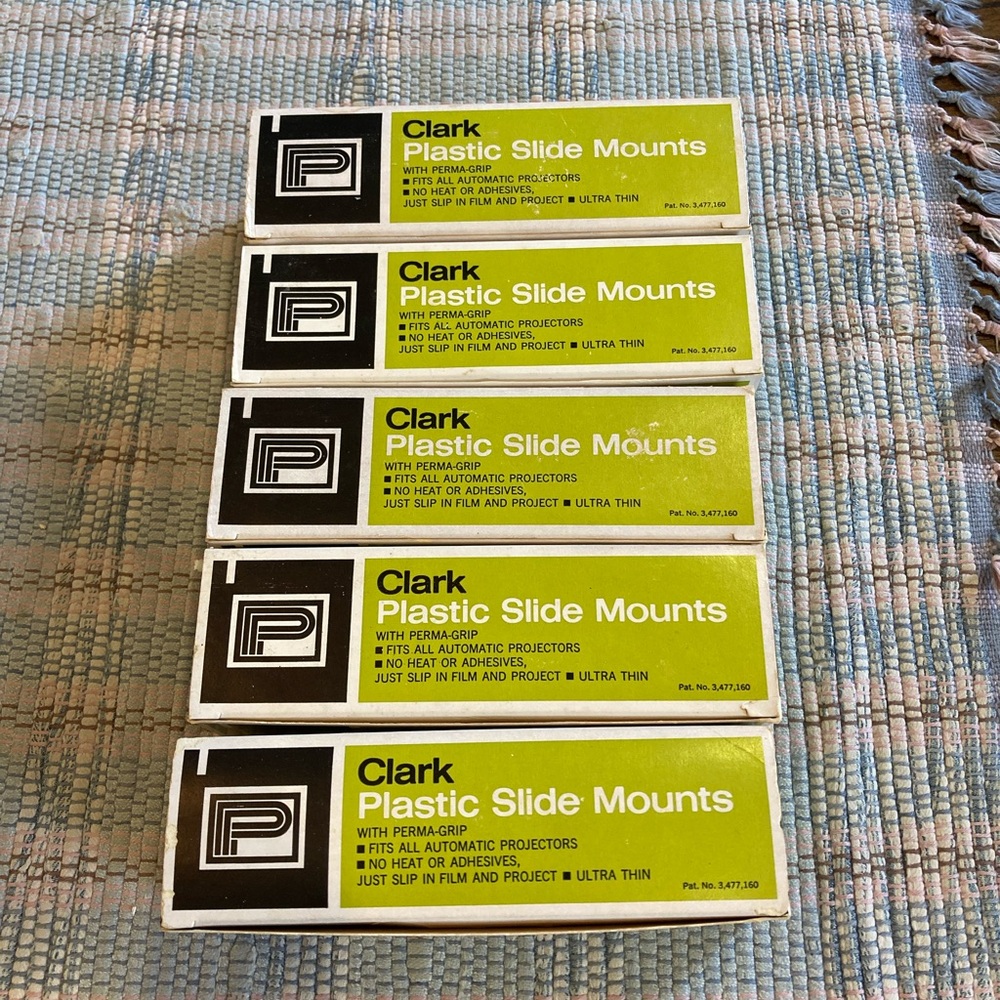 Vintage Clark Plastic Slide
Mounts Lot of 5-35mm D.F. Full Frame